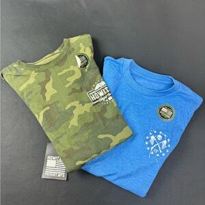 Howitzer Men's Camo and Blue Graphic Tees